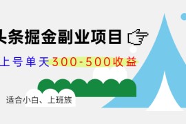 （4081期）微头条掘金副业项目第4期：批量上号单天300-500收益，适合小白、上班族