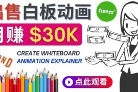 如何用最简单制作白板动画（WhiteBoard Animation）月赚3万美元