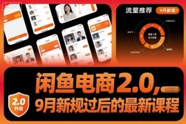 闲鱼电商2.0，9月新规过后的最新课程