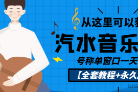 （3206期）外面收费1500的汽水音乐人挂机项目，号称单窗口一天100+【教程+永久脚本】