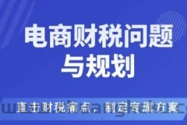 电商企业财税风险与规避，直击财税痛点，制定专属方案