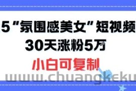 不露脸也能火！2025“氛围感美女”短视频玩法，30天涨粉5W小白可复制