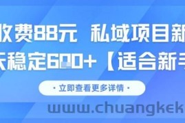 一单收费88元 私域项目新玩法 每天稳定6张+【适合新手】