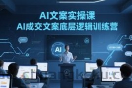 AI文案实操课，AI成交文案底层逻辑训练营